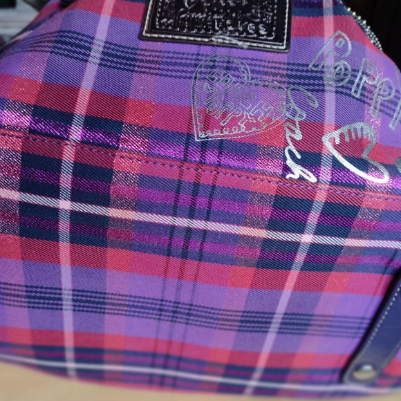 Coach Purple Poppy Handbag - Picture 4 of 8